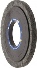 Osborn - 14" OD, 5-1/4" Arbor Hole, Crimped Nylon Wheel Brush - 1" Face Width, 1-1/4" Trim Length, 0.028" Filament Diam, 1,800 RPM - Makers Industrial Supply