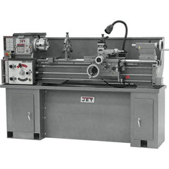 Jet - 13" Swing, 120" Between Centers, 230 Volt, Single Phase Bench Lathe - 5MT Taper, 2 hp, 70 to 1,600 RPM, 1-3/8" Bore Diam - Makers Industrial Supply