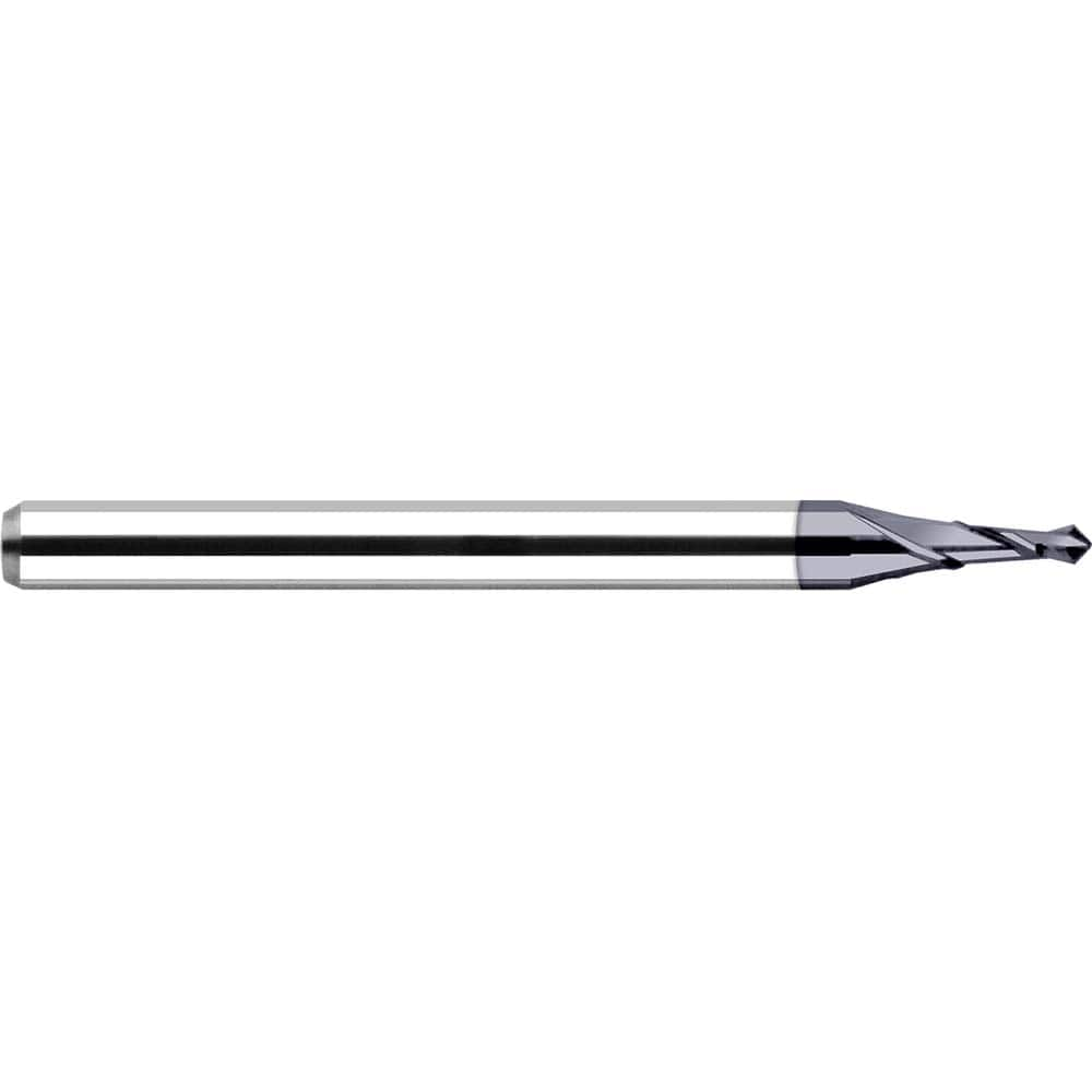 Harvey Tool - 1/8" Body Diam, 100°, 1-1/2" OAL, 2-Flute Solid Carbide Spotting Drill - Exact Industrial Supply