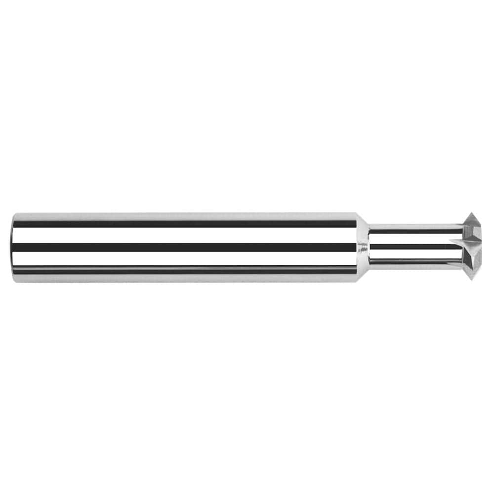 Harvey Tool - 5/16° 5/16" Cut Diam, 0.126" Cut Width, 5/16" Shank, Solid Carbide Double-Angle Cutter - Exact Industrial Supply