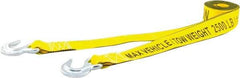 Erickson Manufacturing - S Hook Polyester Tow Strap - 15' Long, 5,000 Lb Capacity - Makers Industrial Supply