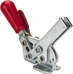 De-Sta-Co - 295 Lb Holding Capacity, Horizontal Handle, Manual Hold Down Toggle Clamp - 58° Handle Movement, 71° Bar Opening, U-Bar, Flanged Base, Electro-Plated Zinc, Carbon Steel - Makers Industrial Supply