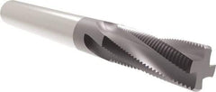 Allied Machine and Engineering - #8-36 UN, 0.115" Cutting Diam, 3 Flute, Solid Carbide Helical Flute Thread Mill - Internal/External Thread, 1/4" LOC, 2" OAL, 1/8" Shank Diam - Makers Industrial Supply