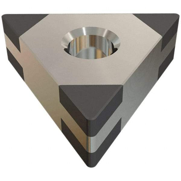 Iscar - TNGA331 TMC Grade IB55 CBN Turning Insert - Uncoated, 60° Triangle, 3/8" Inscr Circle, 3/16" Thick, 1/64" Corner Radius - Makers Industrial Supply