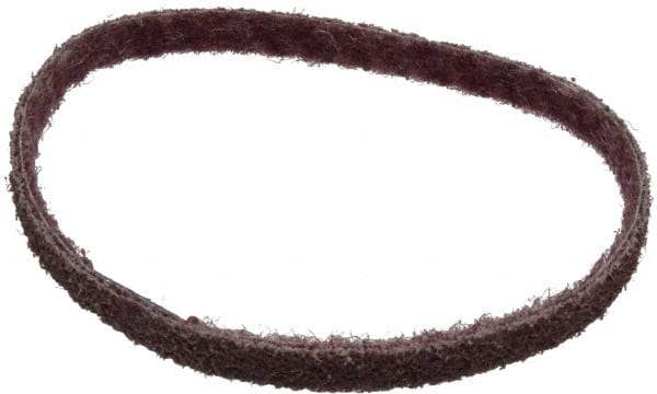 Brite Star - 1/2" Wide x 18" OAL, Aluminum Oxide Abrasive Belt - Aluminum Oxide, Medium, Nonwoven, Series SC-BS - Makers Industrial Supply