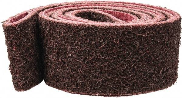 Brite Star - 2" Wide x 72" OAL, Aluminum Oxide Abrasive Belt - Aluminum Oxide, Medium, Nonwoven, Series SC-LS - Makers Industrial Supply