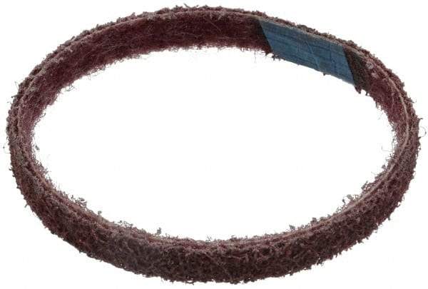 Brite Star - 1/2" Wide x 12" OAL, Aluminum Oxide Abrasive Belt - Aluminum Oxide, Medium, Nonwoven, Series SC-BS - Makers Industrial Supply