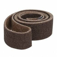 Brite Star - 2" Wide x 72" OAL, Aluminum Oxide Abrasive Belt - Aluminum Oxide, Coarse, Nonwoven, Series SC-BS - Makers Industrial Supply