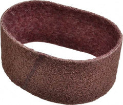 Brite Star - 3" Wide x 18" OAL, Aluminum Oxide Abrasive Belt - Aluminum Oxide, Medium, Nonwoven, Series SC-BS - Makers Industrial Supply