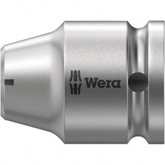 Wera - Socket Adapters & Universal Joints Type: Square-Drive to Hex Bit Adapter Female Size: 1/2 Socket Drive to 5/16 Hex - Makers Industrial Supply