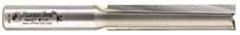 Amana Tool - 1/2" Diam, 1/2" Shank Diam, 2-1/2" Length of Cut, 2 Flute Straight Plunge Router Bit - 4-1/2" Overall Length, Carbide Tipped - Makers Industrial Supply