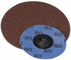 Superior Abrasives - 3" Disc Diam, 100 Grit, Aluminum Oxide Quick Change Disc - Type S Attaching System, Coated, Fine Grade - Makers Industrial Supply