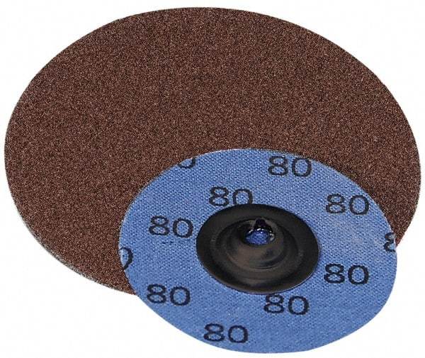 Superior Abrasives - 3" Disc Diam, 180 Grit, Aluminum Oxide Quick Change Disc - Type S Attaching System, Coated, Very Fine Grade - Makers Industrial Supply