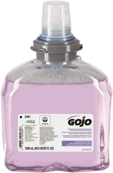 GOJO - 1,200 mL Dispenser Refill Foam Hand Cleaner - General Duty, Purple, Cranberry Scent - Makers Industrial Supply