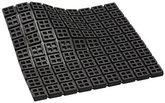 Mason Ind. - 18" Long x 18" Wide x 3/4" Thick, Neoprene, Machinery Leveling Pad & Mat - 14,580 Lb Max Load, Black - Makers Industrial Supply