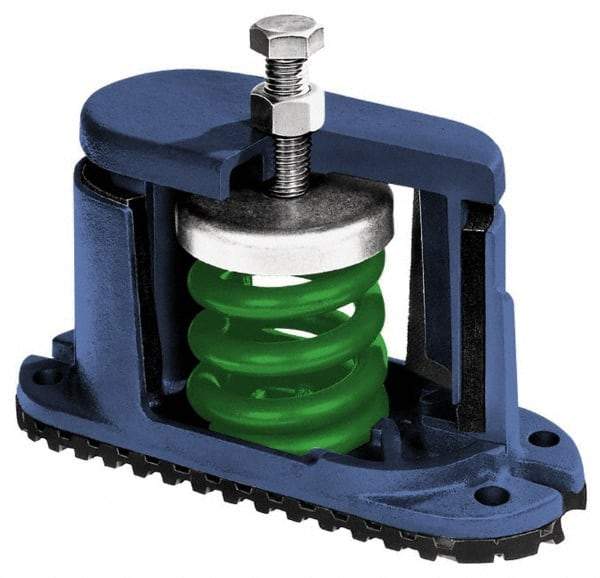 Mason Ind. - 1/2 x 4 Bolt Thread, 5-3/4" Long x 2-3/4" Wide x 5-5/8" High Stud Mount Leveling Pad & Mount - 150 Max Lb Capacity - Makers Industrial Supply