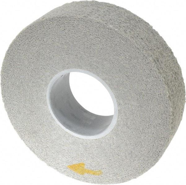 3M - 8" Diam, 2" Face Width, 3" Center Hole, Medium Grade, Aluminum Oxide Deburring Wheel - Convolute, Hard Density 8 Grade, 4,500 RPM - Makers Industrial Supply