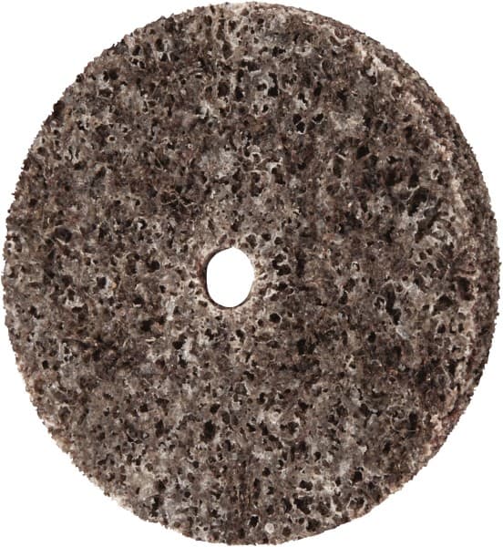 3M - 1" Diam, 1/8" Face Width, 1/8" Center Hole, Medium Grade, Aluminum Oxide Deburring Wheel - Unitized, Hard Density 8 Grade, 35,100 RPM - Makers Industrial Supply