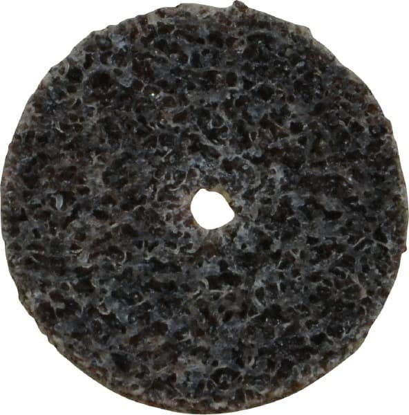 3M - 1" Diam, 1/8" Face Width, 1/8" Center Hole, Coarse Grade, Aluminum Oxide Deburring Wheel - Unitized, Hard Density 8 Grade, 35,100 RPM - Makers Industrial Supply