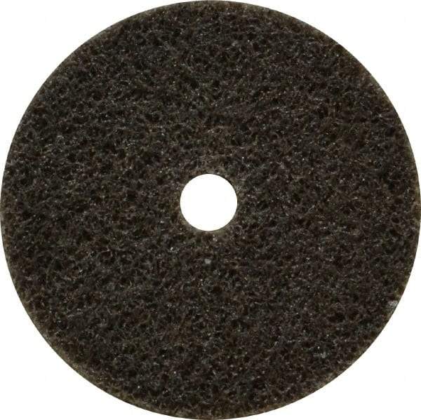 3M - 1-1/2" Diam, 1/8" Face Width, 3/16" Center Hole, Medium Grade, Aluminum Oxide Deburring Wheel - Unitized, Hard Density 6 Grade, 30,100 RPM - Makers Industrial Supply