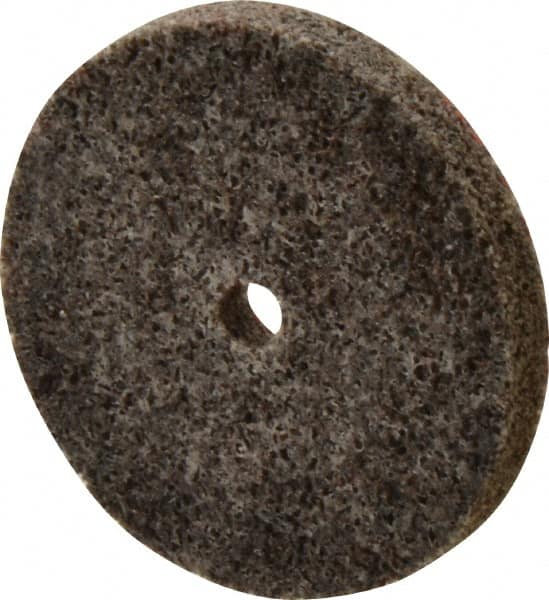 3M - 2" Diam, 1/4" Face Width, 1/4" Center Hole, Coarse Grade, Aluminum Oxide Deburring Wheel - Unitized, Hard Density 8 Grade, 22,100 RPM - Makers Industrial Supply