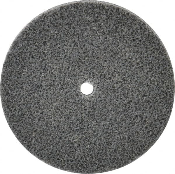 3M - 3" Diam, 1/4" Face Width, 1/4" Center Hole, Medium Grade, Aluminum Oxide Deburring Wheel - Unitized, Soft Density 2 Grade, 12,100 RPM - Makers Industrial Supply