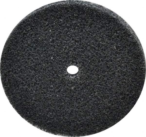 3M - 3" Diam, 1/4" Face Width, 1/4" Center Hole, Fine Grade, Silicon Carbide Deburring Wheel - Unitized, Soft Density 2 Grade, 12,100 RPM - Makers Industrial Supply