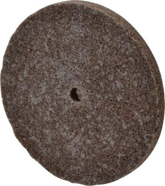 3M - 3" Diam, 1/4" Face Width, 1/4" Center Hole, Medium Grade, Aluminum Oxide Deburring Wheel - Unitized, Hard Density 8 Grade, 18,100 RPM - Makers Industrial Supply