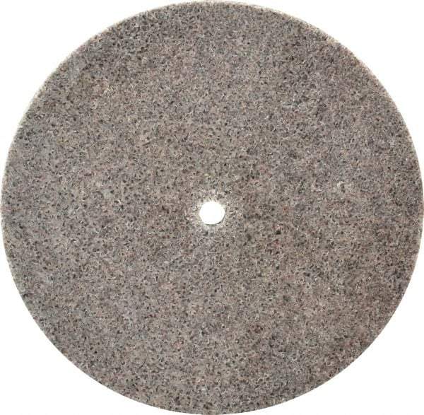 3M - 4" Diam, 1/4" Face Width, 1/4" Center Hole, Coarse Grade, Aluminum Oxide Deburring Wheel - Unitized, Hard Density 8 Grade, 12,100 RPM - Makers Industrial Supply