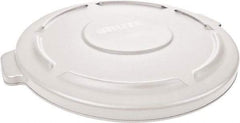 Rubbermaid - Round Lid for Use with 20 Gal Round Trash Cans - White, Polyethylene, For Brute Trash Cans - Makers Industrial Supply