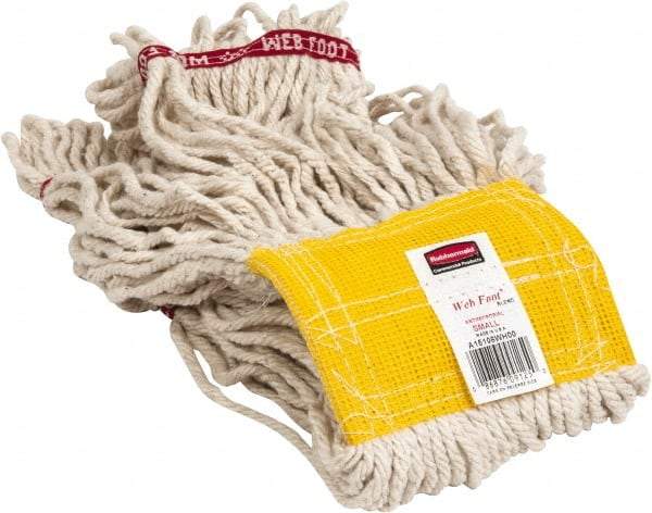 Rubbermaid - 5" Yellow Head Band, Small Blended Fiber Loop End Mop Head - 4 Ply, Use for General Purpose - Makers Industrial Supply