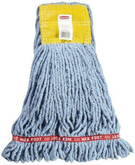 Rubbermaid - 5" Yellow Head Band, Small Blended Fiber Loop End Mop Head - 4 Ply, Use for General Purpose - Makers Industrial Supply