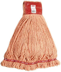 Rubbermaid - 5" Red Head Band, Large Blended Fiber Loop End Mop Head - 4 Ply, Use for General Purpose - Makers Industrial Supply