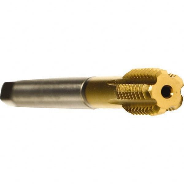 Emuge - 3/4-10 UNC 2BX Modified Bottoming Thread Forming Tap - Cobalt, TiN Finish, 4.921" OAL, 0.984" Thread Length, Right Hand Thread, Series Druck - Makers Industrial Supply