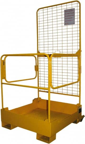 Vestil - 81" Platform - Forklift Work Platform, 600 Lb Capacity, 81-1/4" Platform Height, 37" Base Width x 37-3/4" Base Depth - Makers Industrial Supply