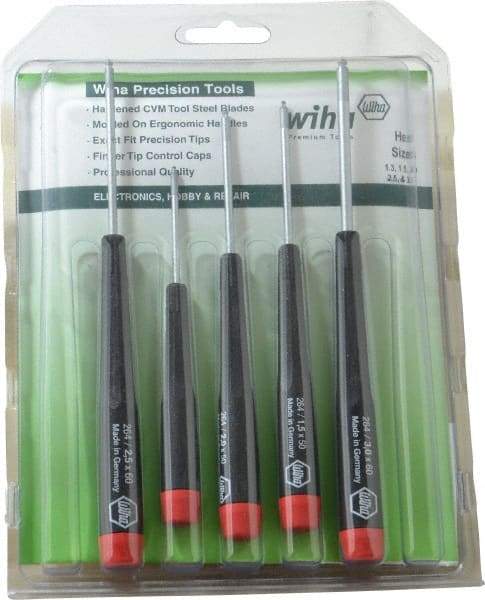 Wiha - 5 Piece, Hex Driver Set - Hex - Makers Industrial Supply