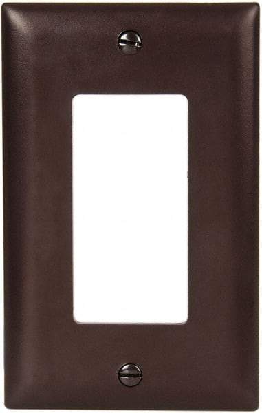 Pass & Seymour - 3 Gang, 4-1/2 Inch Long x 6.563 Inch Wide, Standard Switch Plate - Decorator Switch, Light Almond, Nylon - Makers Industrial Supply