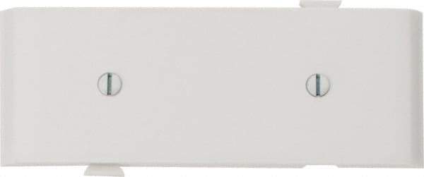 Pass & Seymour - 1 Gang, 4.9062 Inch Long x 1-13/16 Inch Wide, Blank Wall Plate - Blank, White, Nylon - Makers Industrial Supply