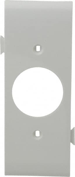 Pass & Seymour - 1 Gang, 4.9062 Inch Long x 1-13/16 Inch Wide, Sectional Wall Plate - Single Outlet Center Panel, White, Nylon - Makers Industrial Supply