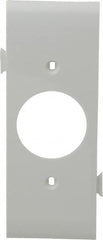 Pass & Seymour - 1 Gang, 4.9062 Inch Long x 1-13/16 Inch Wide, Sectional Wall Plate - Single Outlet Center Panel, White, Nylon - Makers Industrial Supply