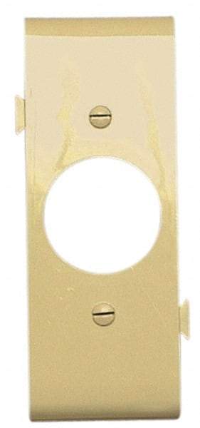 Pass & Seymour - 1 Gang, 4.9062 Inch Long x 1-13/16 Inch Wide, Sectional Wall Plate - Single Outlet Center Panel, Ivory, Nylon - Makers Industrial Supply