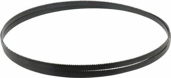 Disston - 10 TPI, 7' 9-1/2" Long x 3/8" Wide x 0.025" Thick, Welded Band Saw Blade - Carbon Steel, Toothed Edge, Raker Tooth Set, Hard Back, Contour Cutting - Makers Industrial Supply