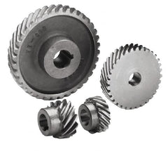 Boston Gear - 10 Pitch, 4" Pitch Diam, 4.141" OD, 40 Tooth Helical Gear - 7/8" Face Width, 3/4" Bore Diam, 14.5° Pressure Angle, Steel - Makers Industrial Supply