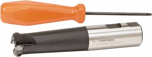 Kennametal - 3/4" Cut Diam, 1" Shank Diam, 5.28" OAL, Indexable Ball Nose End Mill - Makers Industrial Supply