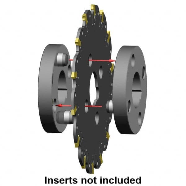 Kennametal - Arbor Hole Connection, 0.1575" Cutting Width, 1.378" Depth of Cut, 125mm Cutter Diam, 1.2598" Hole Diam, 11 Tooth Indexable Slotting Cutter - KVNS Toolholder, 3.900 Insert - Makers Industrial Supply