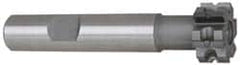 Whitney Tool Co. - 5/16" Radius, 5/8" Circle Diam, 1-3/4" Cutter Diam, 1-1/8" Cutting Width, Shank Connection, Concave Radius Cutter - 3/4" Shank Diam, 4" OAL, Carbide-Tipped, Uncoated, Profile Ground, 6 Teeth, Weldon Flat - Makers Industrial Supply