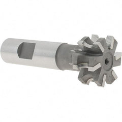 Whitney Tool Co. - 5/32" Radius, 5/16" Circle Diam, 1-5/16" Cutter Diam, 5/8" Cutting Width, Shank Connection, Concave Radius Cutter - 3/4" Shank Diam, 3-1/2" OAL, Carbide-Tipped, Uncoated, Profile Ground, 6 Teeth, Weldon Flat - Makers Industrial Supply