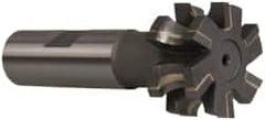 Whitney Tool Co. - 3/16" Radius, 3/8" Circle Diam, 1-3/8" Cutter Diam, 3/4" Cutting Width, Shank Connection, Concave Radius Cutter - 3/4" Shank Diam, 3-1/2" OAL, Carbide-Tipped, Uncoated, Profile Ground, 6 Teeth, Weldon Flat - Makers Industrial Supply