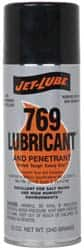 Jet-Lube - 12 oz Aerosol Thin Oily Film Penetrant/Lubricant - Clear Amber, Food Grade - Makers Industrial Supply