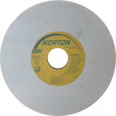 Norton - 7" Diam x 1-1/4" Hole x 1/2" Thick, J Hardness, 120 Grit Surface Grinding Wheel - Aluminum Oxide, Type 1, Fine Grade, 3,600 Max RPM, Vitrified Bond, No Recess - Makers Industrial Supply